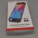 Clear Dockable Case for Nintendo Switch 2 2025, PC Protective Cover for Switch 2 Console, Hard TPU Grip Case with 4 Thumb Grip Caps for Joy-Con Controller Pack of 2