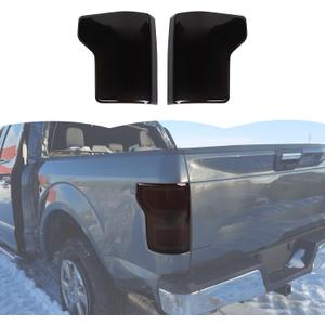 RT-TCZ Smoked Black Tail Light Lamp Cover Guard Trim Decoration Exterior Accessories for Ford F150 2015-2020