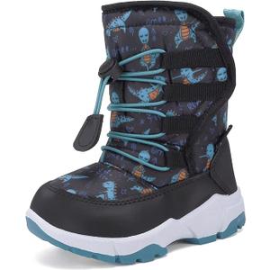 Winter Snow Boots for Boy and Girl Outdoor Waterproof with Fur Lined(Toddler/Little Kids)26