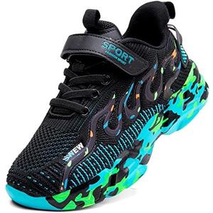Qvxkd Boys Sneakers Shoes Girls Running Breathable Lightweight Kids 33 Size Qvxkd Boys Sneakers Shoes Girls Running Breathable Lightweight Kids 33 Size