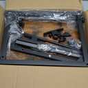 Tv Tray Table, 8-Level Adjustable Height Couch Side Table90 Tilt Angle Adjustments C-Shaped End Table, with Phone & Tablet Slot Sofa Computer Desk for Couch, Sofa, Bed, Chair, Living Room (Brown)