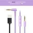 Riwbox Kids Wireless Headphones, CT-7S Cat Ear Bluetooth, 85dB Volume Limiting, LED Light Up Over Ear with Microphone for Laptop/PC/TV (Purple&Green)