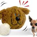 Interactive Dog Toy, Plush Electric Dog Toy, Vibrating and Squeaky, Battery Operated, Prevent Boredom for Pets
