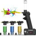 Actekart No-Clean Airbrush Kit (Revolutionary Upgraded) 30PSI Cordless No Clean Airbrush with 4pcs Spray Modules (2 x 0.3mm & 2 x 0.5mm)-Rechargeable Portable Airbrush