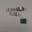 MiLTAT 22mm Rollball Watch Band Universal Straight End, 316L Stainless Steel Brushed V-Clasp