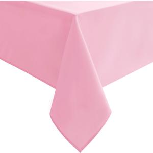 Hiasan Pink Tablecloth for Square Tables - Waterproof and Spillproof Washable Fabric Table Cloth for Dining Room Kitchen Party, 70 x 70 Inch