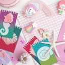 2 x Art Creativity Mini Mermaid Scale Notebooks, Pack of 12, Small Spiral Notepads with Metallic Covers, Cute Stationery Supplies for School & Office, Fun Birthday Party Favors, Goody Bag Fillers for Kids