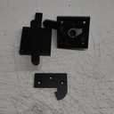 Double Side Gate Latch, Heavy Duty Gate Latch for Wooden Fence, Black Fence Gate Latch with Handles, Heavy Duty Gate Latch for Wooden Gates, Pool Gate, Backyard, Garden