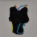 popvil Women's Tummy Control Swimsuits One Piece Neon Color Block Swimwear Deep V Neck Slimming Bathing Suit, L