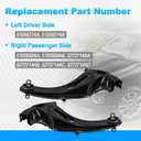 Rear Left & Right Suspension Trailing Arm Link Compatible with Jeep Compass 2007-2016, Patriot 2007-2017 Replace# 5105927AA, 5105930AA