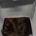 Lativ Brown Highlight Wigs for Women Short Wavy Curly Bob Wig with Bangs Shoulder Length 14 Inches Synthetic Hair for Daily Party Use