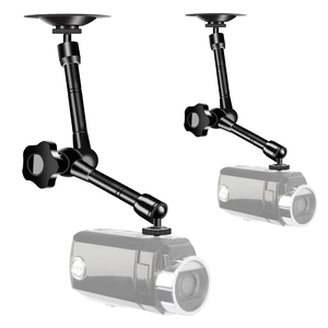 UYODM 2 Pack Articulating Magic Arm Wall Mount Holder Stand Compatible with CCTV POV Camcorders Cameras, LED Light, Video Lamp,DSLR,Flash,Digital Camera,Security Cameras