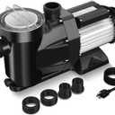 2HP In/Above Ground Pool Pump, 120V 8950GPH Pool Pump Single Speed, Powerful Self Primming Swimming Pool Pumps with Filter Basket