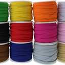 Assorted-Color Elastic Band for Sewing - 180 Yards 1/4 Inch Stretch Bands for Clothes, Waistband Elastic, Bias Tape, Crochet Accessories - Thin Elastic Cord & Straps for Crafts & DIY Projects
