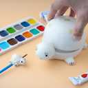 Turtle Design Ceramic Paint Palette with Water Bowl Brush Holder & Reusable Environmental Friendly Tray for Ceramic for Workspace Decor and Outdoor Sketching Gifts for Painting Lovers