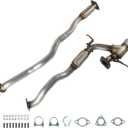 Exhaust Flex Y Pipe Kit Compatible for Jeep Cherokee 2019-2022 3.2L | Includes Gaskets & Clamp QA547125411
