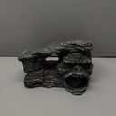 Gecko Hide Shale Scape Step Ledge, Reptile Rock Basking Platform Cave Hideout Tank Accessories Decorations, Great for Reptiles, Amphibians, Leopard Gecko, Snake, Lizard, Frogs, Turtle