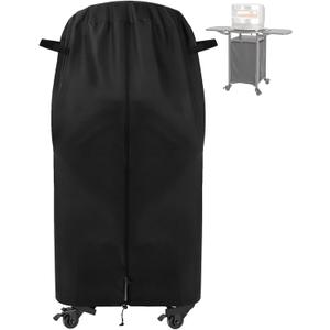 Cart Cover for Solo Stove Pi Pizza Oven Table, Heavy Duty 600D Waterproof Pizza-Oven StandCover, 40 inch Outdoor Cover for BBQ Cart/Pizza Topping Station/Grill, 27" Dia x 42" H