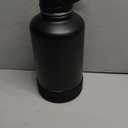 CIVAGO 64 oz Insulated Water Bottle With Straw, Half Gallon Stainless Steel Sports Water Flask Jug with 3 Lids (Straw, Spout and Handle Lid), Large Metal Thermal Cup Mug, Midnight Black