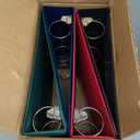 Cardinal 3 Ring Binders, Binders for School and Office, Durable 2 Inch Binder with Round Rings, Holds 475 Sheets, ClearVue Covers, Non-Stick, PVC-Free, Assorted Colors, 4 Pack (29310)