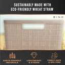 BINO | Woven Plastic Basket | Small (Natural Grey), 5-Pack | THE JUTE COLLECTION | Home Organization, Space - Saving Storage, Stylish Design | Jute Basket | Plastic Storage Basket