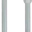 Generic White Aluminum Drapery Curtain Wand Pull Rod w/Swivel Snap & Handle White (3 Pack - 24""), Silver