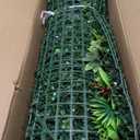 Yangrass Artificial Grass Wall Panels, 40"x120" (33.33 sqft) Boxwood Wall Roll with Tropical Leaves, Faux Greenery Privacy Fence Screen, Grass Backdrop for Outdoor Indoor Garden Birthday Wedding Decor