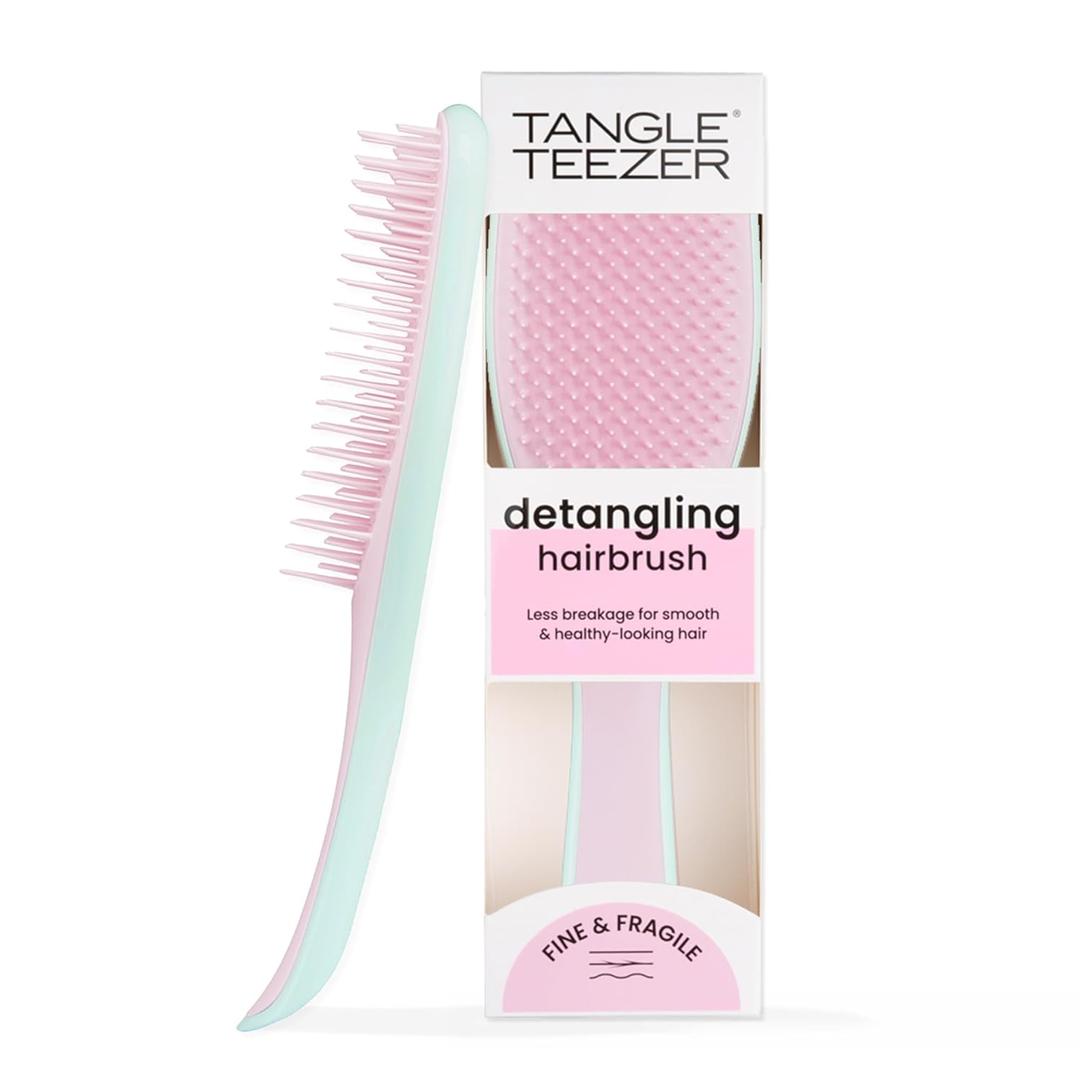 Tangle Teezer Fine & Fragile Ultimate Detangler Brush, Dry & Wet Hair Brush to Detangle & Reduce Breakage, Marshmallow Pink & Mint (Regular) Tangle Teezer Fine & Fragile Ultimate Detangler Brush, Dry & Wet Hair Brush to Detangle & Reduce Breakage, Marshmallow Pink & Mint (Regular)