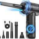 Compressed Air Duster-Cordless Air Blower-Electric Air Duster for Cleaning Keyboard PC-Air Cleaning Kit-3 Speed Duster Cleaner with LED-Light-no Canned air dusters-car Dusters