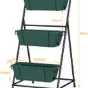 Vertical Raised Garden Bed 3 Tier Garden Planter Standing Planter Box Herb Garden Planter Outdoor and Indoor for Vegetables Flowers Green