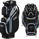 14-Way Golf Cart Bag, Professional Organizer Cart Bag with Anti-Rattle Top
