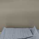 Comfort Spaces Blue Oversized King Quilt Set 120"x118" Bedspread Quilted Summer Lightweight Microfiber Bedding Coverlet with Double Sided Stitching Soft All Season Cozy 3 Piece with Matching Shams