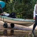 Pelican - Universal Canoe, Kayak & Stand Up Paddle SUP Cart Carrier - Fold Together Trolley with Wide Removable Inflatable Tires