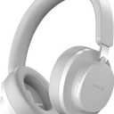 Noise Cancelling Headphones Wireless Bluetooth, Over Ear Headphone Bluetooth with Microphone, Cancelling Wireless Headphones Over Ear, 65h Playtime, Clear Calls, Comfort Fit for Travel (Grey)