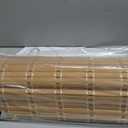 LazBlinds 100% Blackout No Drill Bamboo Roman Shades, Cordless Bamboo Blinds for Indoor Windows, Room Darkening Shades for Home & Patio, Thermal Insulated, Brown206, 35" W x 48" H