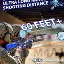 2 Pack Electric Gel Ball Blaster, High Speed Automatic Splatter Ball Blaster with 80000+ and Goggles, Rechargeable Splatter Ball Toys for Outdoor Activities Game Party (2 Pcs -Redblue)