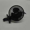 Comfort Zone Portable Clip on Stroller Fan, 6 inch with Fully Adjustable Tilt, Quiet 2 Speed Bedside Fan, Mini Desk Fan, Table Fan, Easily Clip on to Desk, Stroller or Bedroom Nightstand, Black