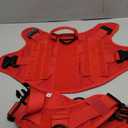 ICEFANG Tactical Dog Harness, Large Size,2X Metal Buckle,Working Dog MOLLE Vest with Handle,No Pulling Front Leash Clip,Hook and Loop Panel (Orange,L (Pack of 1))