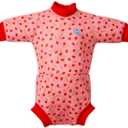 Splash About Happy Nappy Wetsuit with Swim Diaper (Strawberry Field, 12-24 Months)