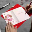 2 x Romantic Valentines Day Cards Gifts for Him Her, Sweet Valentines Day Card Gift for Husband Wife Boyfriend Girlfriend, Thank You for Being Mine. (V2525)