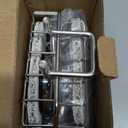 HASKO 2-Pack Suction Cup Soap Holder – Bar Soap Dish for Shower with Hooks for Bathroom – Optional Mounting with Adhesive Tape or Glue – Includes 2 Soap Savers – Polished Stainless Steel SS304