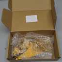 3D Printed Dragon with Wings, Fidget Dragon Toys, 3D Printed Animals, Flexible Articulated Winged Crystal Dragon Model,Home Office Decor Desktop Pet(Silk Gold)