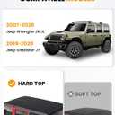 330lb Black Roof Rack Fit for 2007-2026 Jeep Wrangler JK JL Gladiator JT 2&4 Door Cross Bars Crossbars