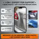 Car Dent Repair Kit - Slide Hammer, Glue Gun Dent Puller, Adjustable Bridge Puller, Suction Cup for Big and Small Auto Body Paintless Dent Removal & Metal Surface Repair, Safe for Paint