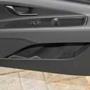 Compatible with Carbon Fiber Lift Window Adjustment Panel Trim Cover Interior Decoration Sticker for Hyundai Elantra 2021 2022 2023 2024 (6PCS Black)
