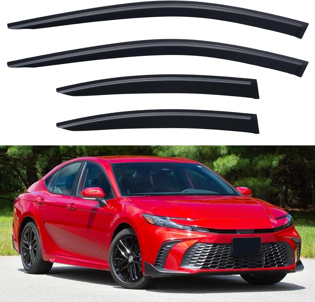 Window Visors Rain Guards for 2025 2026 Toyota Camry, Out-Channel Window Vent Wind Deflectors Visors Shades for 25 26 Camry LE SE XLE XSE