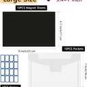 20 PCS 9.4 x 7 Inch Large Die Cut Storage Envelopes with 0.7 mm Thick Magnetic Sheets for Die Storage, Clear Die Storage Pockets and Magnet