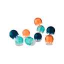 Boon Jellies Suction Cup Bath Toys - Bathtub Baby Sensory Toys - Jellyfish Suction Toys for Bath Time - Navy/Coral - Baby and Toddler Bath Toys - 9 Count - Ages 12 Months and Up