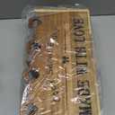 Kitchen Utensil Holder, Large Acacia Wood Organizer for Countertop | Extra Large Farmhouse Style with 4 Compartments, Rustic Wooden Storage for Cooking Tools & Cutlery