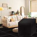 40 Pack Vinyl Flooring 12x12 Peel and Stick Floor Tile Waterproof, Self-Adhesive Sticky Tiles Flooring Floor Tile for Bathroom Kitchen Bedroom Living Room(Black) (11.8x11.8 inch)